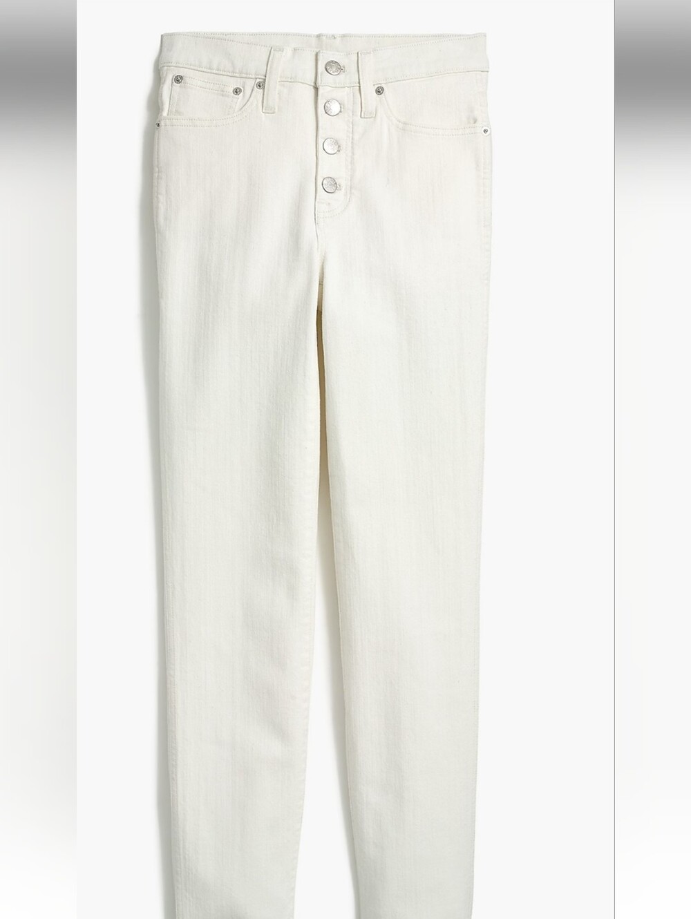 J. Crew Vintage Crop Straight Cream Jeans Size 27